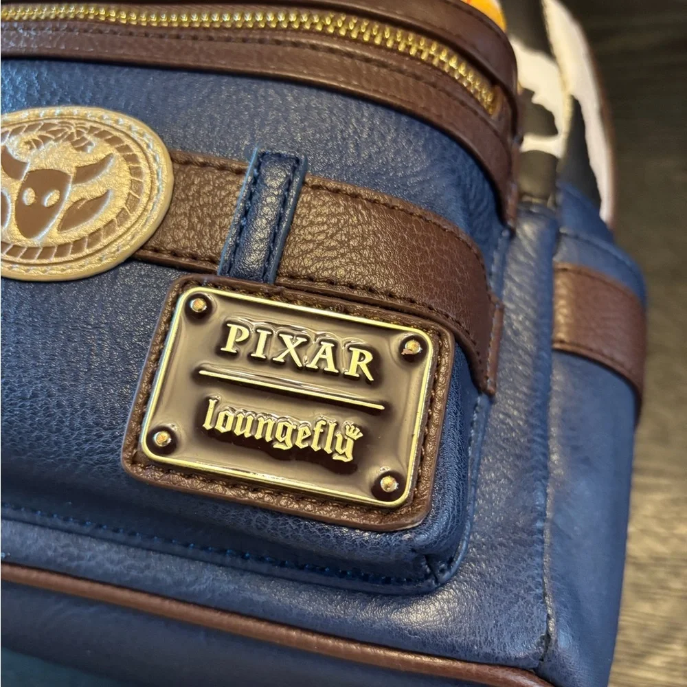Loungefly Pixar Woody Mini Backpack and Bullseye Cutie Cuff - Picture 3 of 5